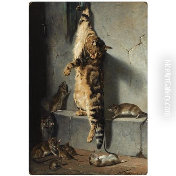 A Good Catch Oil Painting by Bernard de Gempt