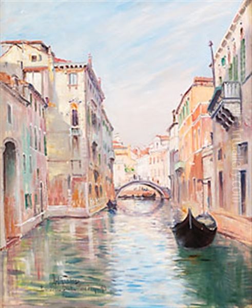 Rio Della Pieta, Venedig Oil Painting by Anton Genberg