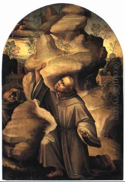 St. Francis Receiving The Stigmata by Girolamo Genga