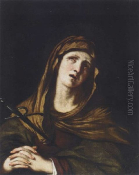 Mater Dolorosa Oil Painting by Benedetto Gennari the Elder