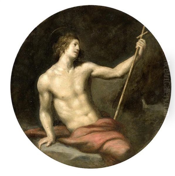 Saint John The Baptist Oil Painting by Benedetto Gennari the Younger