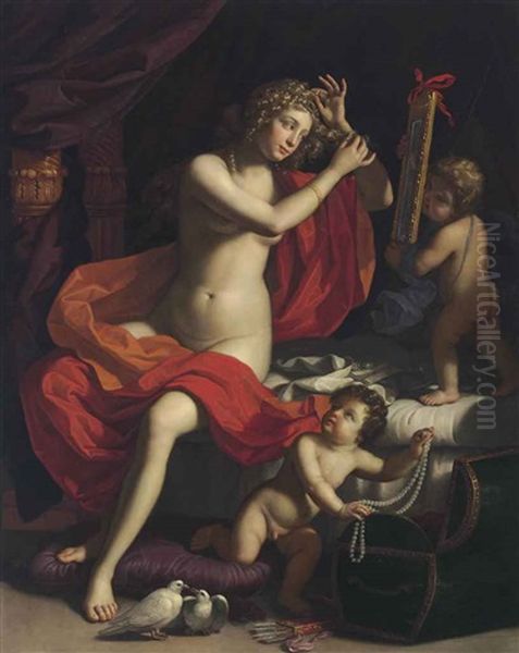 The Toilette Of Venus Oil Painting by Benedetto Gennari the Younger