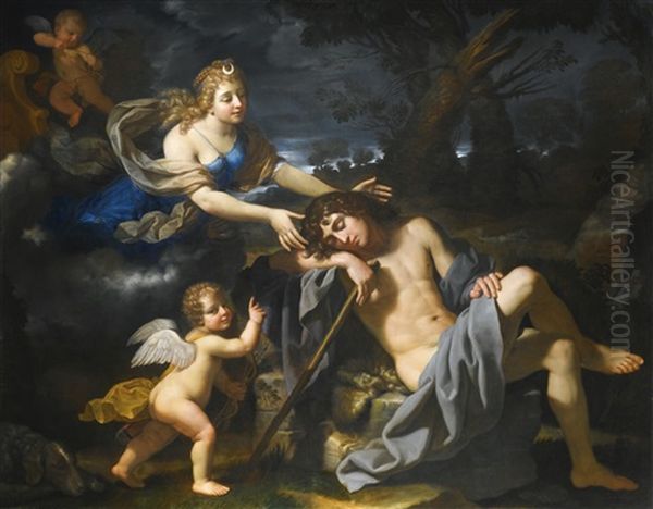 Diana And Endymion Oil Painting by Benedetto Gennari the Younger