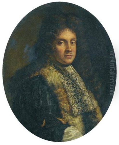 Portrait Of A Man, Bust-length Oil Painting by Benedetto Gennari the Younger