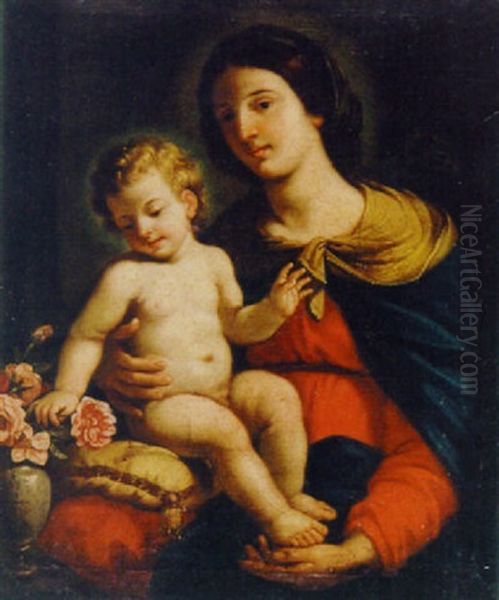 Madonna Mit Kind Oil Painting by Benedetto Gennari the Younger