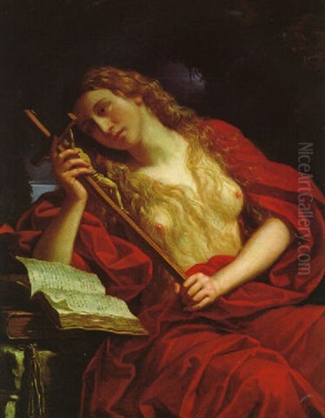 Die Busende Magdalena Oil Painting by Benedetto Gennari the Younger