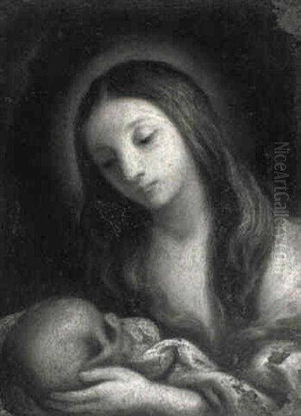 Die B_sende Magdalena Oil Painting by Benedetto Gennari the Younger