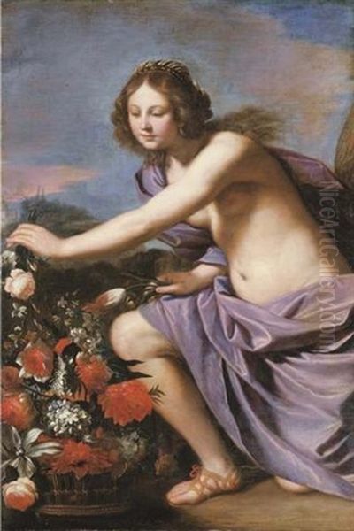 Flora Oil Painting by Bartolomeo Gennari