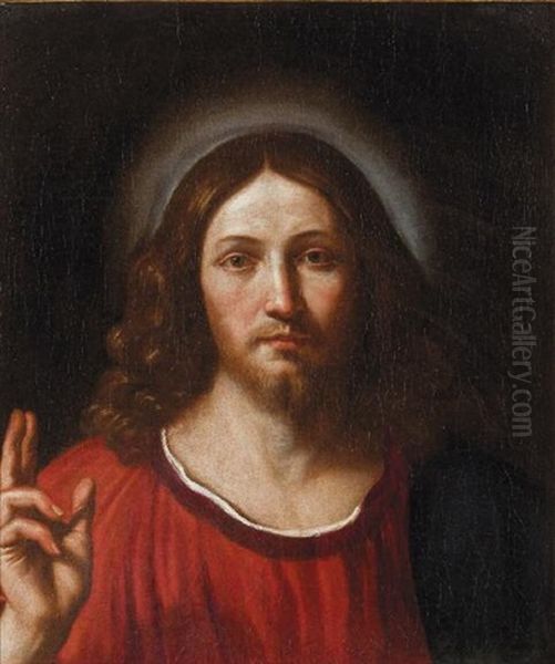 Cristo Benedicente Oil Painting by Cesare Gennari