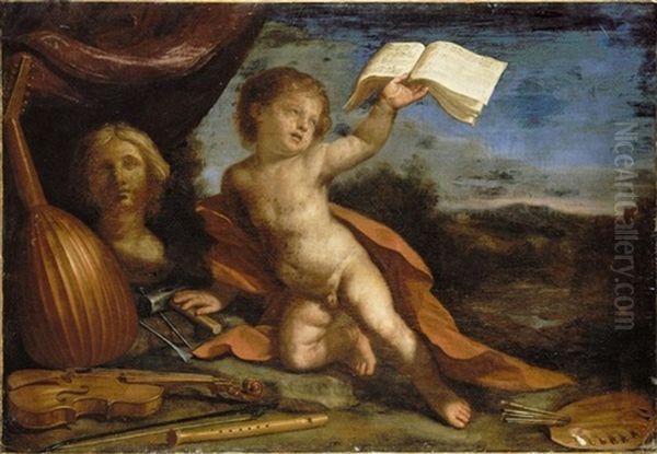 An Allegory Of The Liberal Arts Oil Painting by Cesare Gennari