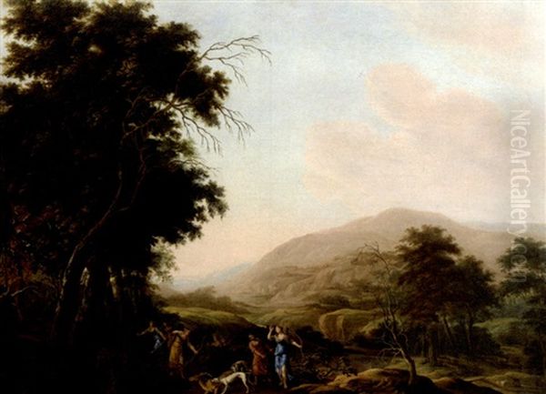 Le Chasse De Diane Oil Painting by Abraham Genoels