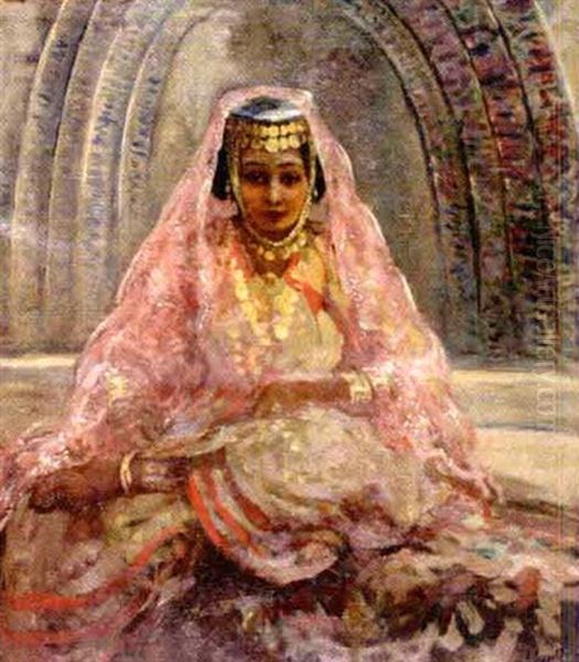 Arab Girl Oil Painting by Lillian Genth