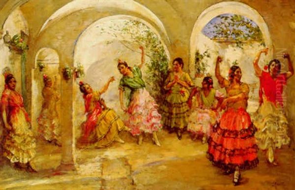 Danza De Andalucia Oil Painting by Lillian Genth