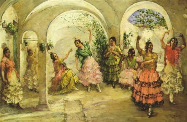 Danza De Andalucia Oil Painting by Lillian Genth