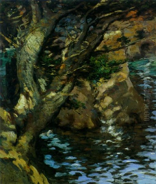 Point Lobos, Monterey, California Oil Painting by Lillian Genth