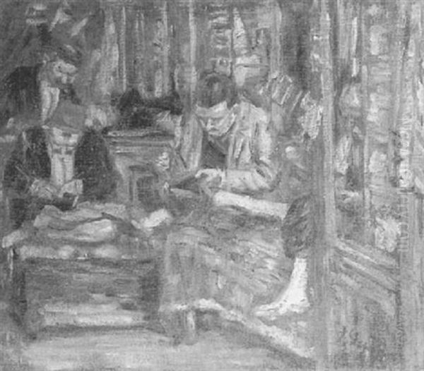 The Tailor Shop Oil Painting by Lillian Genth