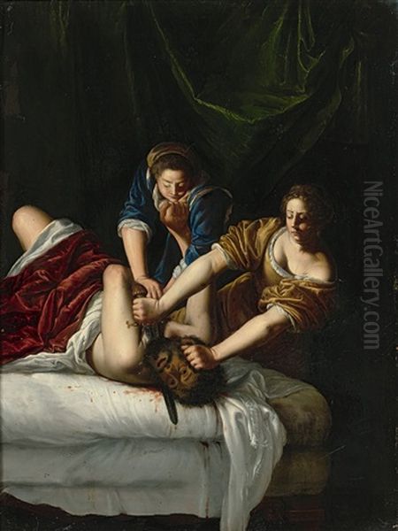 Judith Et Holopherne Oil Painting by Artemisia Gentileschi