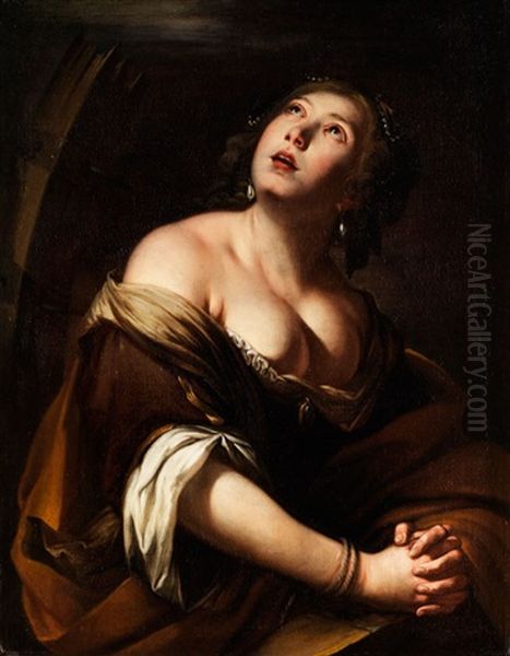 Bildnis Der Heiligen Katharina Oil Painting by Artemisia Gentileschi