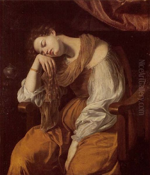 Marie Madeleine Oil Painting by Artemisia Gentileschi