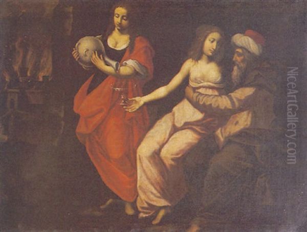 Scena Biblica Oil Painting by Artemisia Gentileschi