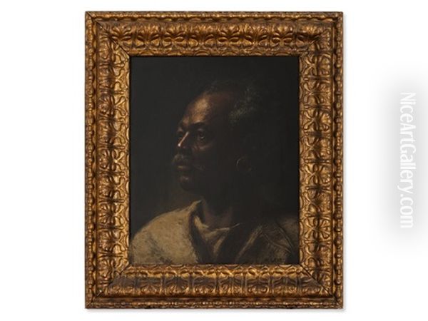 Portrait Of A Sudanese Oil Painting by Wilhelm (Karl) Gentz