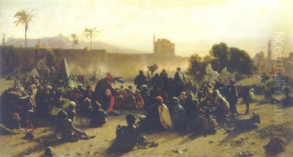 Araberszene Oil Painting by Wilhelm (Karl) Gentz