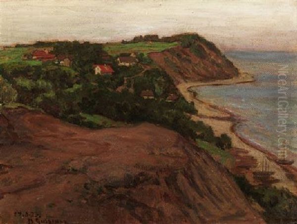 Cap Arkona Auf Rugen Oil Painting by Berthold Genzmer