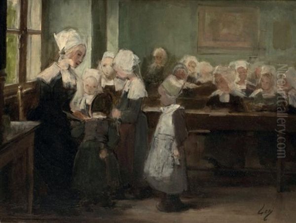 Untitled Oil Painting by Henry Jules Jean Geoffroy