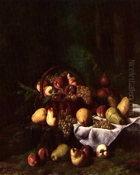 Still Life With Fruit Oil Painting by Jean Louis Georges