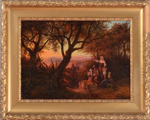 Travelers Oil Painting by Friedrich Otto Georgi