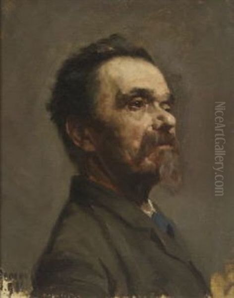 Bartiger Mann Oil Painting by Walter Georgi