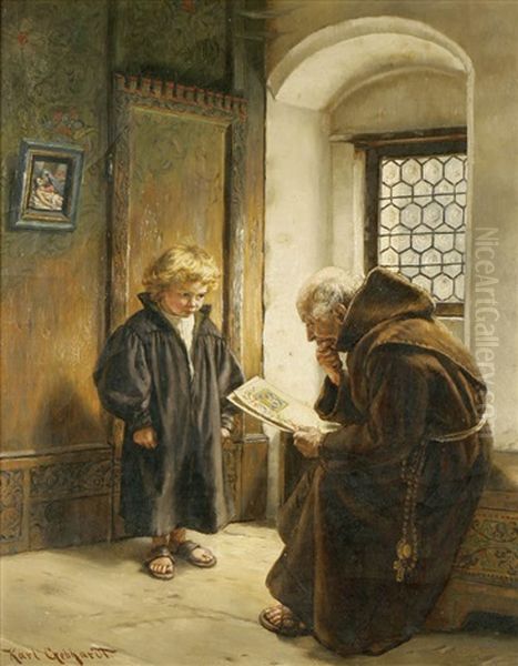 The Young Scribe Oil Painting by Karl Gephardt