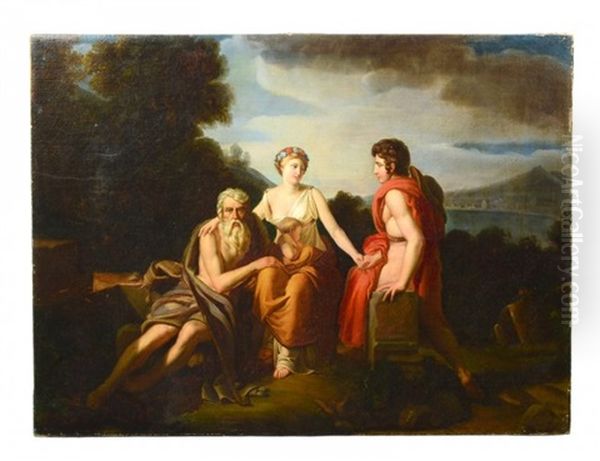 The Three Stages Of Life Oil Painting by Francois Pascal Simon Gerard