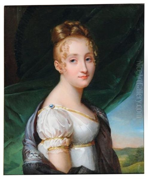 Portrait Presume De Madame Blanche De Buffault, Fille De Michelle Du Bouzet by Francois Pascal Simon Gerard