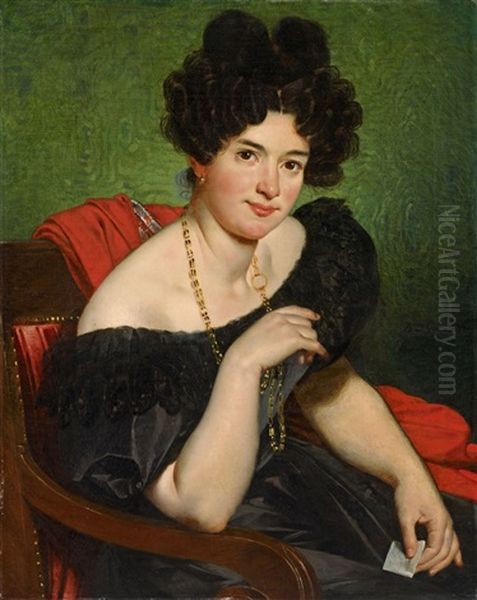 Portrait Of A Lady by Francois Pascal Simon Gerard