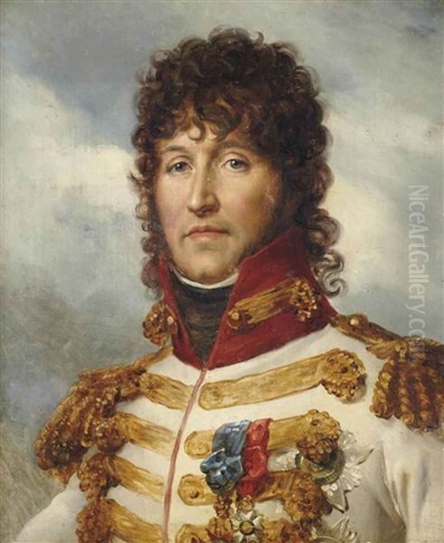 Portrait De Joachim Murat Oil Painting by Francois Pascal Simon Gerard