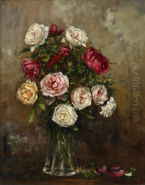 Fleurs Oil Painting by Francois Pascal Simon Gerard