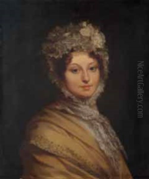 Portrait De La Duchesse De M... Oil Painting by Francois Pascal Simon Gerard