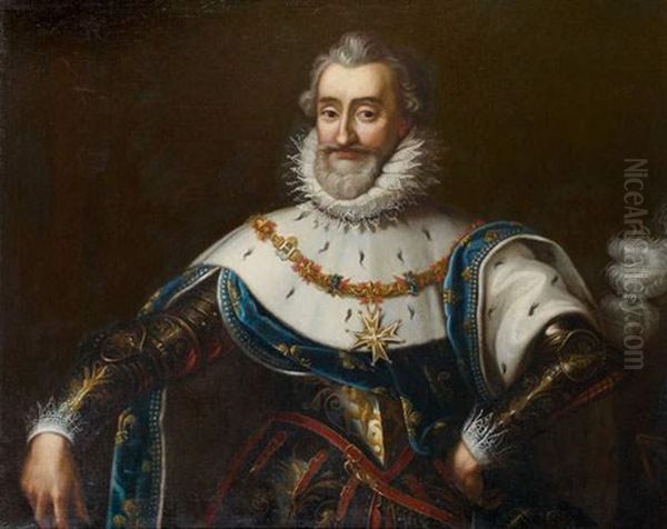 Portrait Du Roi Henry Iv Oil Painting by Francois Pascal Simon Gerard