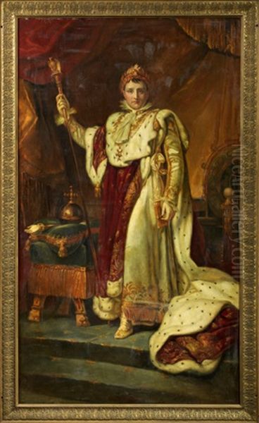 Portrait Of The Emperor Napoleon I Oil Painting by Francois Pascal Simon Gerard