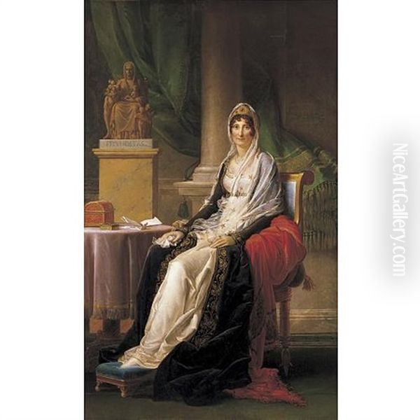 Portrait Of Madame Mere Oil Painting by Francois Pascal Simon Gerard