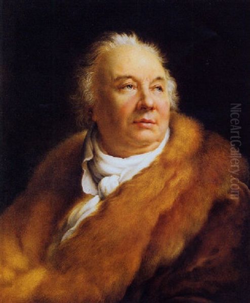 Portrait De Jean-francois Ducis Oil Painting by Francois Pascal Simon Gerard