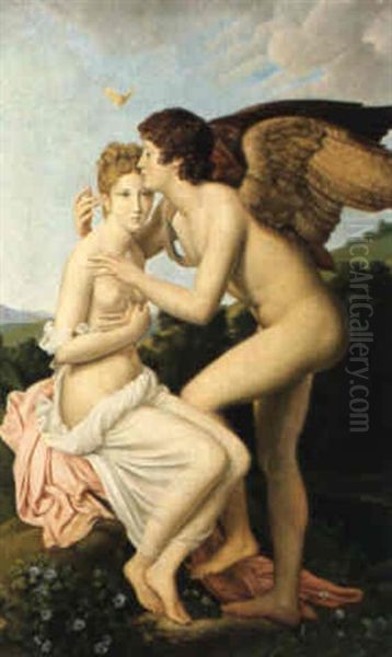 Amor Und Psyche Oil Painting by Francois Pascal Simon Gerard