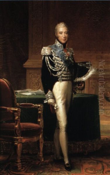 Portrait Of Charles, Comte D'artois, Later Charles X Oil Painting by Francois Pascal Simon Gerard