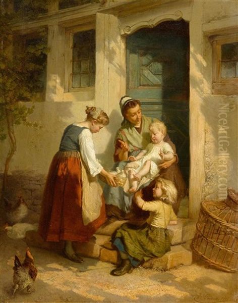 The New Brood Oil Painting by Theodore Gerard