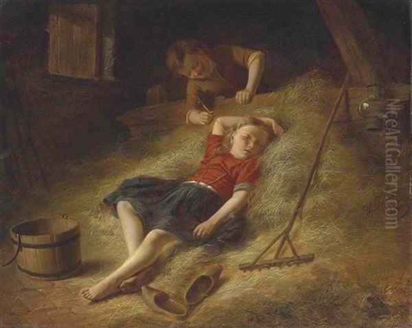 The Mischief Maker Oil Painting by Theodore Gerard