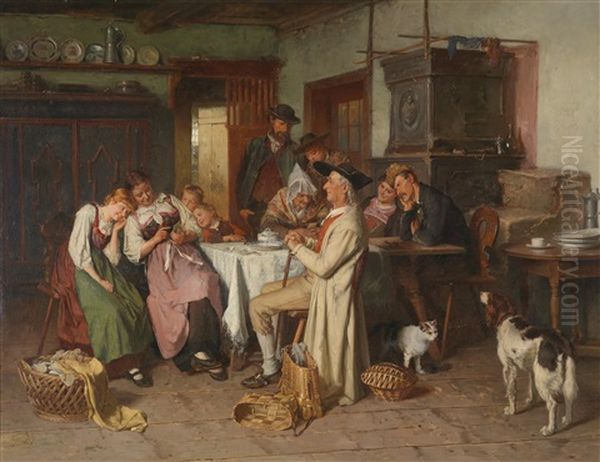 Der Heiratsvermittler Oil Painting by Theodore Gerard