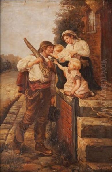 La Famille Oil Painting by Theodore Gerard