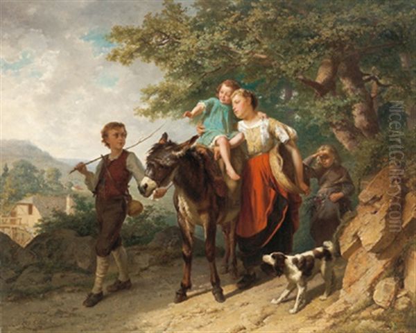 Heimkehr Vom Feld Oil Painting by Theodore Gerard