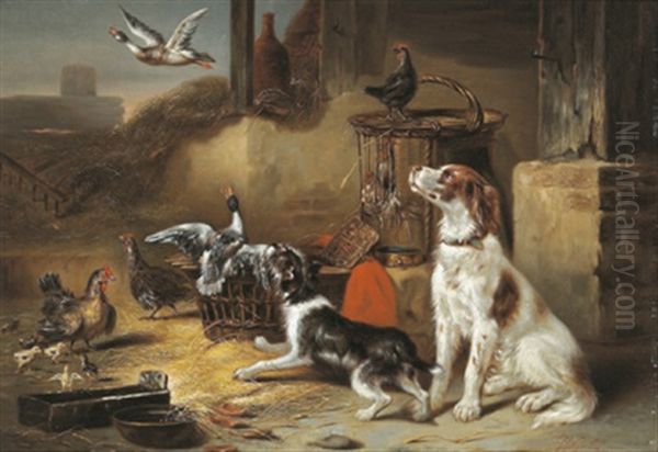 Aufmerksame Wachter Oil Painting by Theodore Gerard